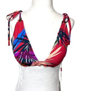 Red Carter Little Havana Lily Bikini Top Red Size Medium/8